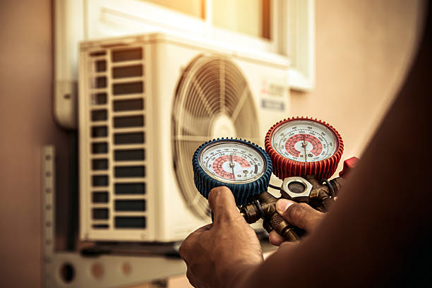 Professional Hvac technician working in Millwood, VA